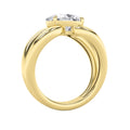 2Cttw Oval Shaped Lab Grown Diamond (F/VS) East West Solitaire Engagement Ring in 14K Gold by Fine Color Jewels