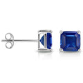 2CTW Created Emerald Asscher Cut Stud Earrings by MUIBLU Gems by DailySale