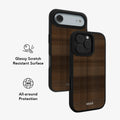 Chestnut | Brown Flannel Plaid iPhone Case by KELAB