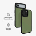 Matcha Bark | Solid Matcha Green iPhone Case by KELAB