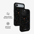 Obsidian Mist | Black Paint Splatter iPhone Case by KELAB