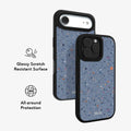 Seaside Drift | Blue Paint Splatter iPhone Case by KELAB