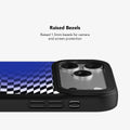 Blue Illusion | Blue Checkered Optical Illusion iPhone Case by KELAB