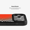 Sunflare | Orange Checkered Optical Illusion iPhone Case by KELAB