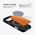 Tangerina | Electric Orange Textured iPhone Case by KELAB