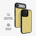 Lemon Drop | Yellow Dotted iPhone Case by KELAB
