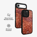 Midnight Fawn | Burnt Orange Deer Print iPhone Case by KELAB