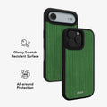 Emerald Drip | Green Stripe Pattern iPhone Case by KELAB