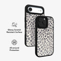 Platinum Predator | Black & White Cheetah Print iPhone Case by KELAB