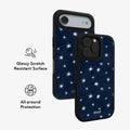 Starglimmer | Deep Blue Hand-Drawn Celestial Star iPhone Case by KELAB