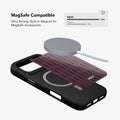 Mulberry | Burgundy Wavy Textured iPhone Case by KELAB