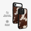 Rodeo Drive | Brown Cow Print iPhone Case by KELAB