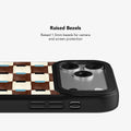 Cerulean Check | Blue & Brown Checkered iPhone Case by KELAB