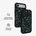 Obsidian Vein | Abstract Black Marble iPhone Case by KELAB