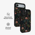 Starlit Botanica | Dark Academia Floral iPhone Case by KELAB