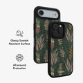 Heather & Hearth | Dark Academia Floral iPhone Case by KELAB
