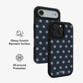Abyssal Dot | Blue Polka Dot iPhone Case by KELAB