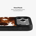 Milk & Mahogany | Brown Cow Print iPhone Case by KELAB
