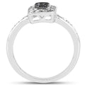 0.36 Carat Genuine Blue Diamond and White Diamond .925 Sterling Silver Ring by Bids.com