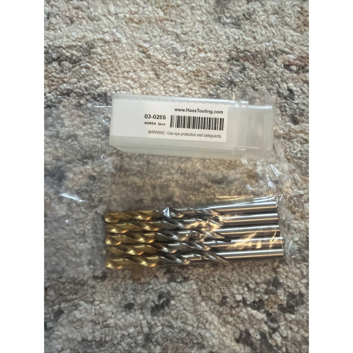 Haas Drill Bits 03-0266 TiN Coated Jobber Drills – Set of 5 by Price Is Right Miami
