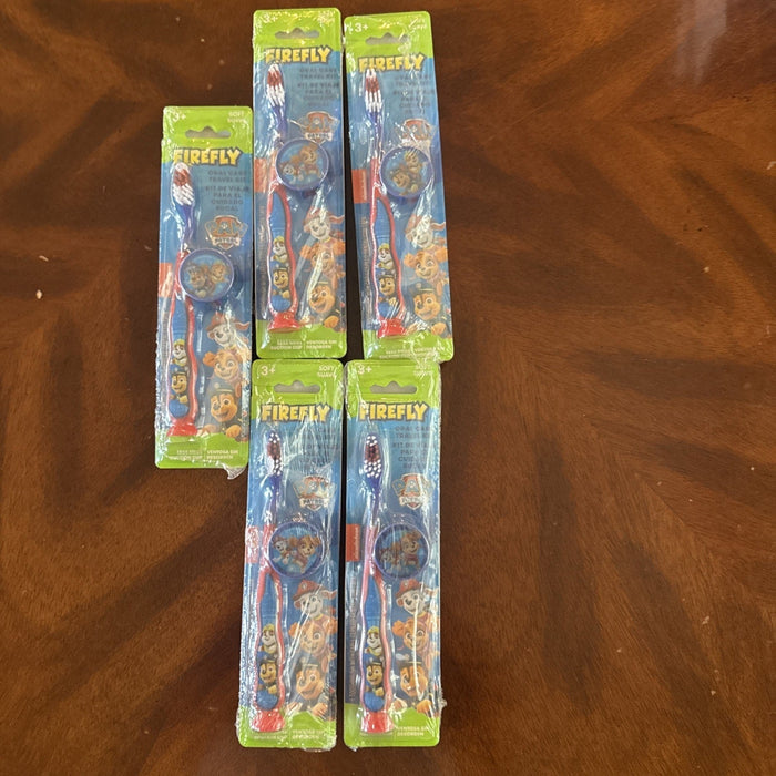 Firefly Paw Patrol Soft Toothbrush with Cap Travel Kit, 10-Pack by Price Is Right Miami