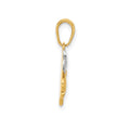 14K Rose Gold Four Leaf Clover Charm Pendant by Fine Color Jewels