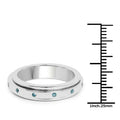 0.14 Carat Genuine Blue Diamond .925 Sterling Silver Ring by Bids.com