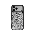 Platinum Predator | Black & White Cheetah Print iPhone Case by KELAB