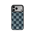 Marine Check | Navy Blue Checkered iPhone Case by KELAB