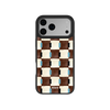 Cerulean Check | Blue & Brown Checkered iPhone Case