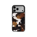 Cattle Drive | Brown & Black Cow Print iPhone Case by KELAB