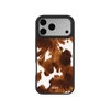 Milk & Mahogany | Brown Cow Print iPhone Case