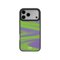 Purple Haze | Y2K Neon Green Abstract Wave iPhone Case by KELAB