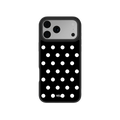 Domino Theory | Black and White Polka Dot iPhone Case by KELAB