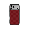 Maroon Check | Burgundy Checkerboard iPhone Case
