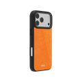 Tangerina | Electric Orange Textured iPhone Case by KELAB