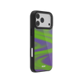 Purple Haze | Y2K Neon Green Abstract Wave iPhone Case by KELAB