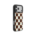 Cerulean Check | Blue & Brown Checkered iPhone Case by KELAB
