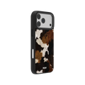 Cattle Drive | Brown & Black Cow Print iPhone Case by KELAB