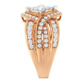 Two-Tone 10KT Gold Diamond Bypass Cocktail Ring (1 1/2 cttw, H-I Color, I1-I2 Clarity) by Bids.com
