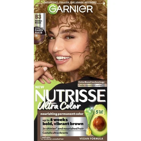 Garnier Nutrisse Ultra Color Nourishing Color Creme B3 Golden Brown by Pasteur Pharmacy