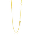 14k Yellow Gold Adjustable Box Chain 0.8mm by Bids.com