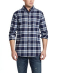 Weatherproof Vintage Mens Brushed Antique Flannel Plaid Shirt by Vanessa Jane