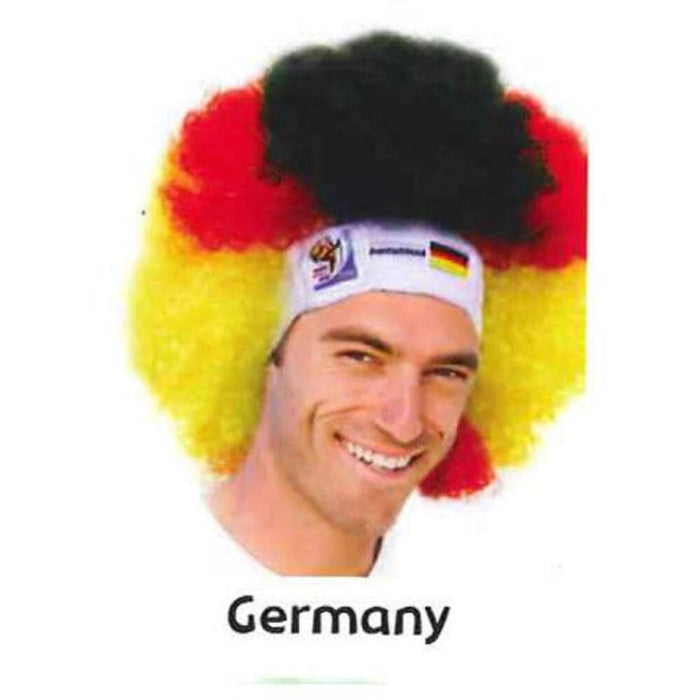 Germany World Cup Soccer Afro Wig – Official FIFA Licensed Retro Fan Gear by Price Is Right Miami