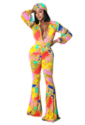 Two Piece Set: Baroque Pattern Palazzo Pants Set {Tall Girl Friendly} by The House of Stylez