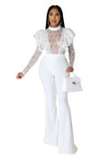2 Piece Lace Bodysuit with Boot Cut Pants {Tall Girl Friendly} by The House of Stylez