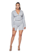 Cropped Hoody Corset Set by The House of Stylez