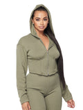 Cropped Hoody Corset Set by The House of Stylez