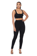 2PC Crop Tank Top Legging Set by The House of Stylez