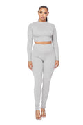 2 PC Cropped Top Legging Set by The House of Stylez